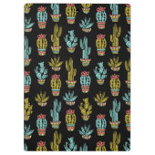 暗くグランジなサボテンパターン クリップボード (裏面)