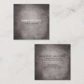 暗くグランジな音楽ミュージシャンのギターの先生 スクエア名刺 (正面/裏面)