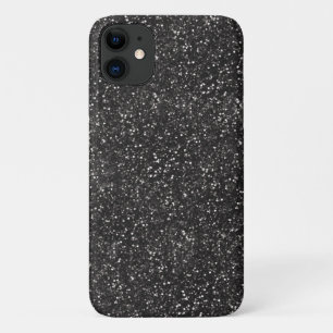 暗くスタイリッシュな銀製灰色のグリッター iPhone 11 ケース