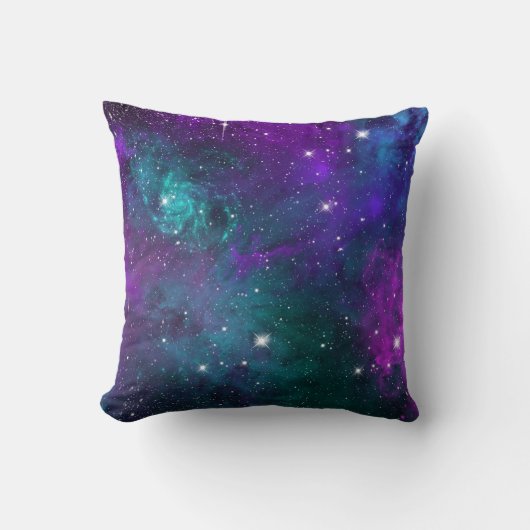 暗くムーディな銀河の宇宙 外銀河星空 クッション (正面)