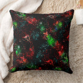 暗くモザイクのトレース下の派手な色のパッチ クッション (ブランケット)