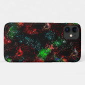 暗くモザイクのトレース下の派手な色のパッチ Case-Mate iPhoneケース (裏面(横))