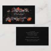 暗く不機嫌なヴィンテージの花花束の名刺 名刺 (正面/裏面)