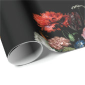 暗く不機嫌な花花束のギフトの包装紙3 ラッピングペーパー (ロールコーナー)