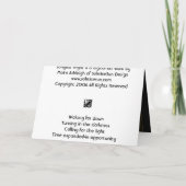 暗く光に カード (裏面)