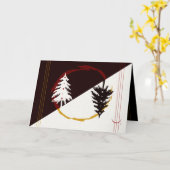 暗く光に カード (黄色い花)