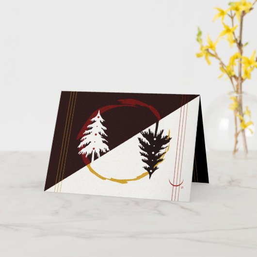 暗く光に カード (黄色い花)