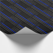 暗く動揺してな警察は米国旗のスタイルを作ります ラッピングペーパー (角)