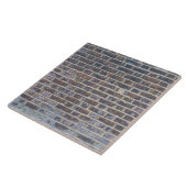 暗く古いレンガ壁の質 タイル (側面)