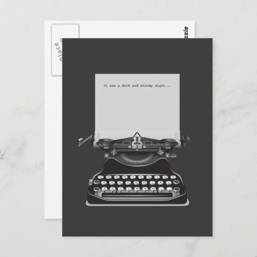 暗く嵐の夜だった ポストカード (正面/裏面)