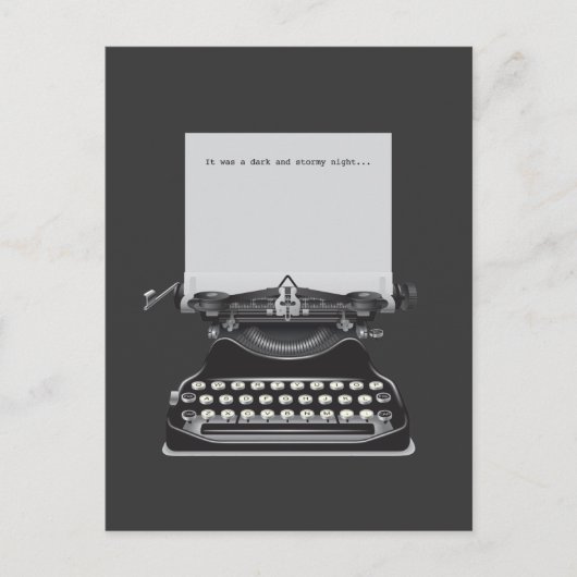 暗く嵐の夜だった ポストカード (正面)