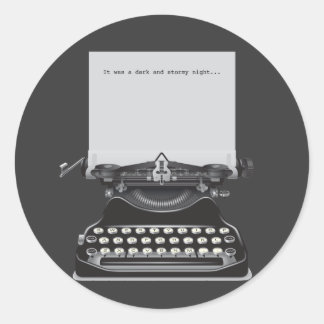 暗く嵐の夜だった ラウンドシール