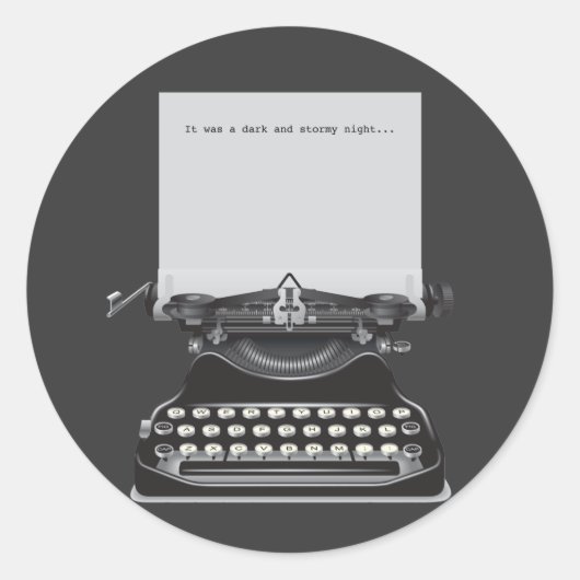 暗く嵐の夜だった ラウンドシール (正面)