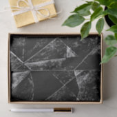 暗く幾何学的でグランジなパターンプリント 薄葉紙 (ギフト)