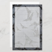 暗く曇った空のこうもり 便箋 (正面/裏面)