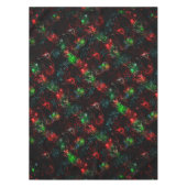 暗く残ったモザイクの下の派手な色のパッチ テーブルクロス (正面)