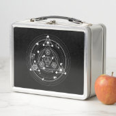 暗く神秘的なスタイルの神聖な幾何学 メタルランチボックス (インサイチュ)