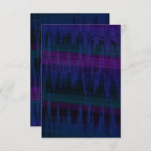 暗く神秘的な色のぼやけ招待状 招待状 (正面/裏面)