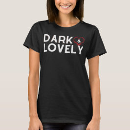 暗く美しい黒い歴史の月アフリカ誇りを持った  Tシャツ
