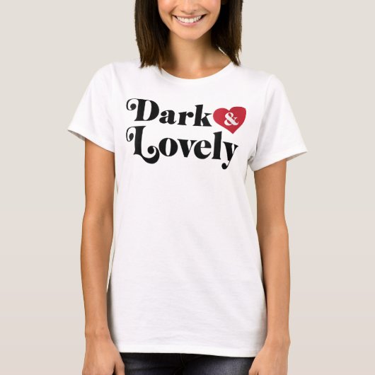 暗く美しい黒い歴史の月アフリカ誇りを持った  Tシャツ (正面)