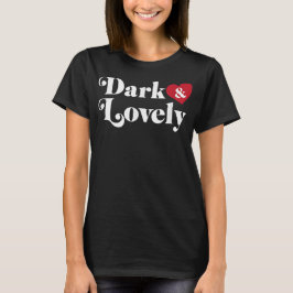 暗く美しい黒い歴史の月アフリカ誇りを持った  Tシャツ