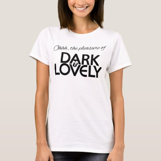 暗く美しい黒い歴史の月アフリカ誇りを持った  Tシャツ (正面)