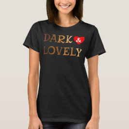 暗く美しい黒い歴史の月アフリカ誇りを持った  Tシャツ