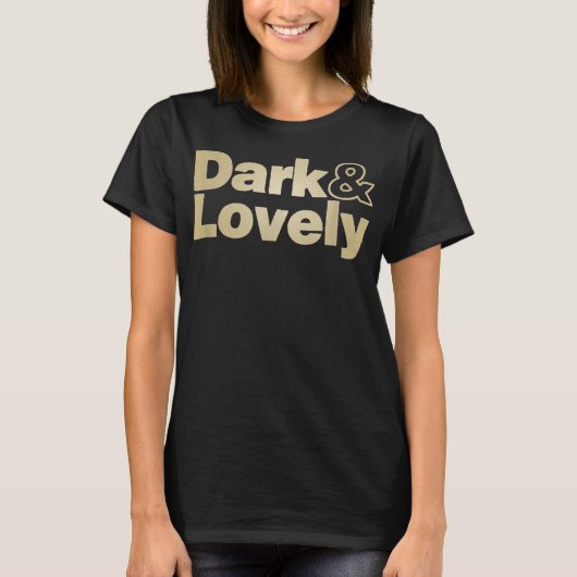 暗く美しい黒い歴史の月アフリカ誇りを持った  Tシャツ (正面)
