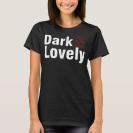 暗く美しい黒い歴史の月アフリカ誇りを持った  Tシャツ