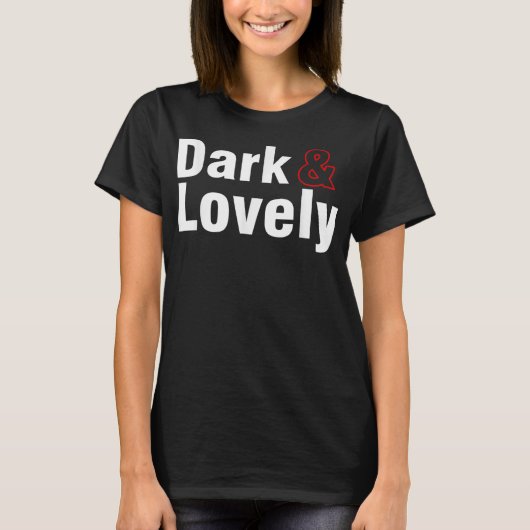 暗く美しい黒い歴史の月アフリカ誇りを持った  Tシャツ (正面)