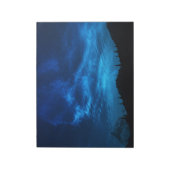 暗く青い空に輝く星 ノートパッド (回転)