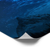 暗く青い空に輝く星 ポスター (角)