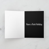 暗く、ゴシック様式休日の挨拶 シーズンカード (内部)
