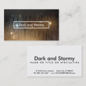 暗く、嵐 名刺 (正面/裏面)
