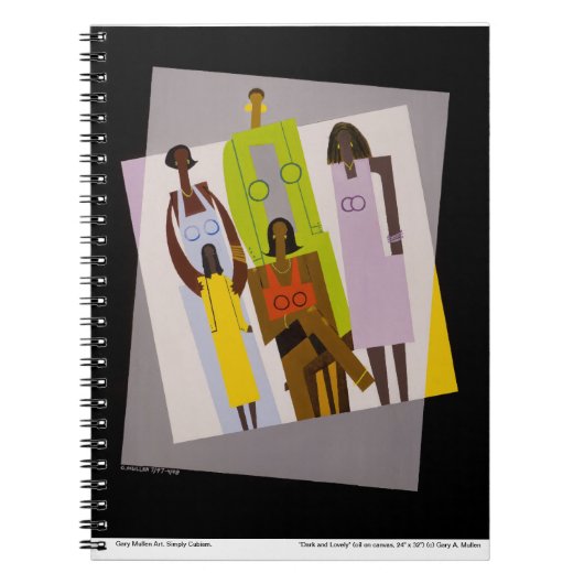 "暗く、美しい"ノート ノートブック (正面)