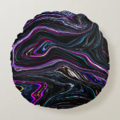 暗さで色が詰まった不規則な曲線 ラウンドクッション (正面)