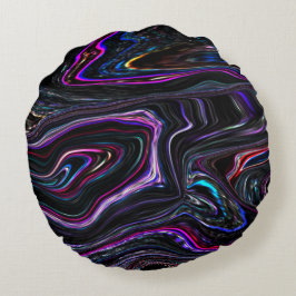 暗さで色が詰まった不規則な曲線 ラウンドクッション