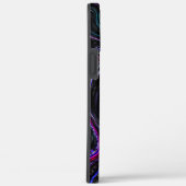 暗さで色が詰まった不規則な曲線 Case-Mate iPhoneケース (裏面 / 右)