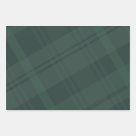 暗はっきりした色の緑の海軍の休日 ラッピングペーパーシート (正面)