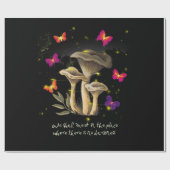 暗アカデミア美綿茸 ラッピングペーパー (フラット)