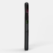 暗エレガントいフローラバラモノグラムI電話ケース Case-Mate iPhoneケース (裏面/右)