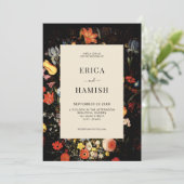 暗エレガントいフローラ結婚の 招待状 (スタンド正面)
