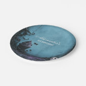 暗エレガントい不気味誕生日 ペーパープレート (アングル)