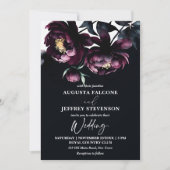 暗エレガントい気分屋結婚だ 招待状 (正面)