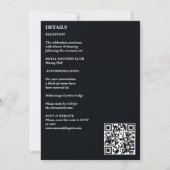 暗エレガントい気分屋結婚だ 招待状 (裏面)