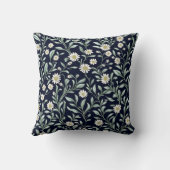 暗エレガントい背景にデイジーの花の模様 クッション (裏面)