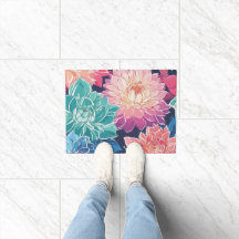 暗エレガントカラフルい背景にダリアの花