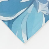 暗エレガントカラフルい背景にダリアの花 フリースブランケット (角)