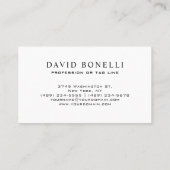 暗エレガント男らし色レザールック 名刺 (裏面)