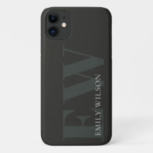 暗エレガント素朴色の濃い緑のブラックモノグラム